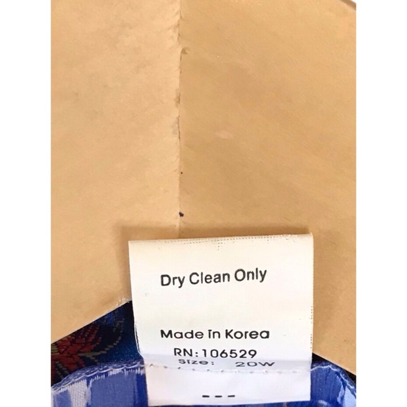 Vintage BFA Floral Asian Brocade Button Blazer Women's Size 20W Made In USA - Picture 3 of 5